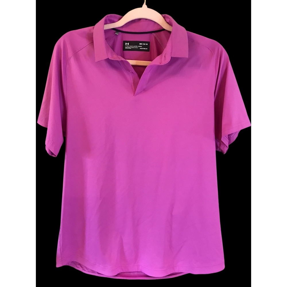 Women's Pink Under Armour Golf Performance Polo New without‎  Tags sz Medium